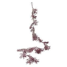 VFM e-Store Christmas Glitter Leaves Garland Decoration 150cm x 15cm Gold X 1 - Size: 150 cm x 15 cm