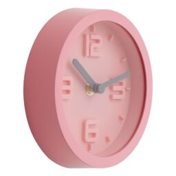 Orsina Elko Embossed Wall Clock in Pink - thumbnail 2
