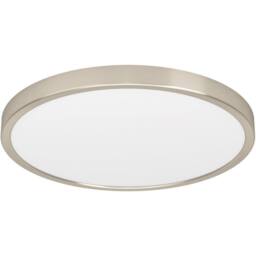 Loops Sleek Satin Nickel Round Ceiling Light for Stylish Indoor Space in Metallics - thumbnail 1