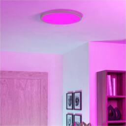 Loops Sleek Satin Nickel Round Ceiling Light for Stylish Indoor Space in Metallics - thumbnail 7