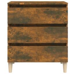 Berkfield Home Sideboard Smoked Oak 60x35x69 cm Engineered Wood in Brown - Size: 60 x 35 x 69 cm - thumbnail 5