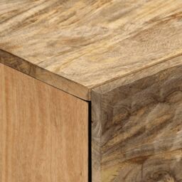 Berkfield Home Bedside Cabinet 50x33x60 cm Solid Wood Mango in Brown - Size: 50 x 33 x 60 cm - thumbnail 6