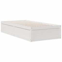 Berkfield Home Bookcase Bed without Mattress White 90x190cm Solid Wood Pine - Size: 90x190 cm - thumbnail 8