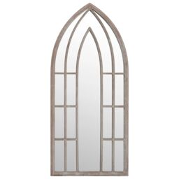 Berkfield Home Mirror Sand 100x45 cm Iron for Indoor Use in Beige - thumbnail 2