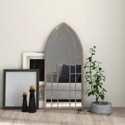 Berkfield Home Mirror Sand 100x45 cm Iron for Indoor Use in Beige