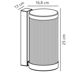 Nordlux Modern Outdoor Wall Light Black Plastic E27 Weatherproof - Mains Powered, IP54 - thumbnail 4