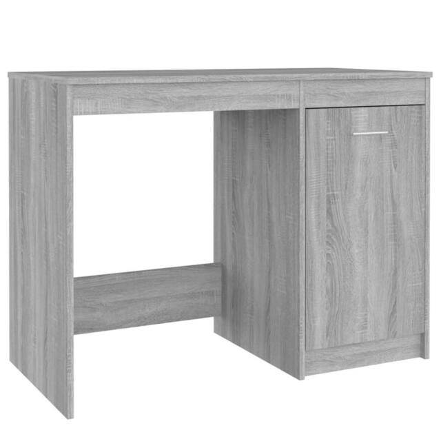 Berkfield Home Desk Grey Sonoma 100x50x76 cm Engineered Wood - Size: 100 x 50 x 76 cm - image 1