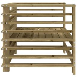 Berkfield Home Beautiful Garden Chairs 2 pcs Impregnated Wood Pine in Brown - thumbnail 5