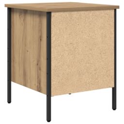 Berkfield Home Bedside Cabinet Artisan Oak 40x42x50 cm Engineered Wood in Beige - Size: 40 x 42 x 50 cm - thumbnail 8
