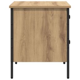 Berkfield Home Bedside Cabinet Artisan Oak 40x42x50 cm Engineered Wood in Beige - Size: 40 x 42 x 50 cm - thumbnail 7