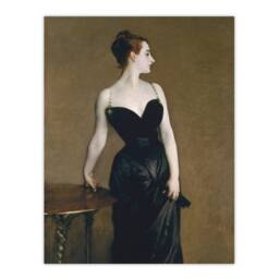 "Artery8 Madame X Portrait Painting Sargent Wall Art Poster Print in Brown - Size: W24"" x H32""" - thumbnail 1