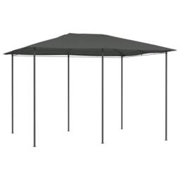 Berkfield Home Gazebo 3x4x2.6 m Anthracite 160 g/m ² in Black - thumbnail 2