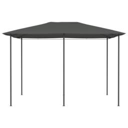 Berkfield Home Gazebo 3x4x2.6 m Anthracite 160 g/m ² in Black - thumbnail 1