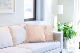 New Edge Blinds Stockholm Cushion Cover in Pink - Size: 43 cm x 43 cm - thumbnail 2