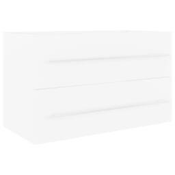 Berkfield Home Sink Cabinet White 80x38.5x48 cm Engineered Wood - thumbnail 2