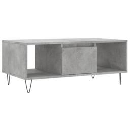 Berkfield Home Modern Coffee Table Concrete Grey 90x50x36.5 cm Engineered Wood - thumbnail 3