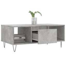 Berkfield Home Modern Coffee Table Concrete Grey 90x50x36.5 cm Engineered Wood - thumbnail 4