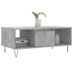 Berkfield Home Modern Coffee Table Concrete Grey 90x50x36.5 cm Engineered Wood - thumbnail 1