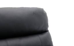 Home Detail Carter 3 Seater Sofa With Right-Hand Chaise & Left-Hand Recliner, Black Faux Leather - thumbnail 5