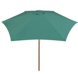 Berkfield Home Parasol 270x270 cm Wooden Pole Green - thumbnail 3
