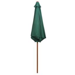 Berkfield Home Parasol 270x270 cm Wooden Pole Green - thumbnail 5
