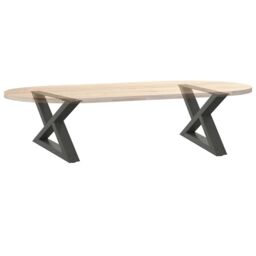 Berkfield Home Coffee Table Legs 2 pcs Anthracite 50x(30-31.3) cm Steel - thumbnail 8