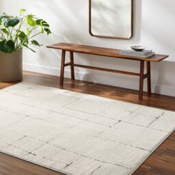 Livabliss Freud-Modern Ivory Black Brown High Pile Living Dining Bedroom Rug - Size: 160 cm x 215 cm - thumbnail 8