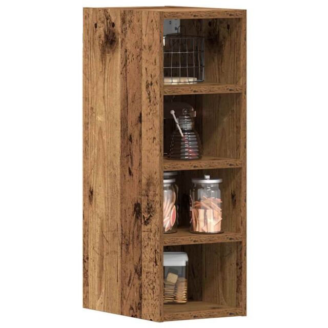 Berkfield Home Hanging Cabinet Old Wood 20x29.5x60 cm Engineered Wood in Brown - image 1