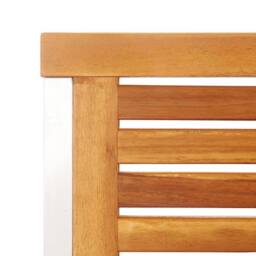 Berkfield Home Classic Garden Chairs 6 pcs Solid Acacia Wood & Stainless Steel in Brown - thumbnail 6