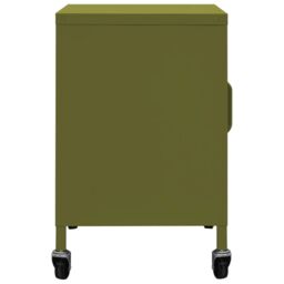Berkfield Home Storage Cabinet Olive Green 60x35x56 cm Steel - Size: 60 x 35 x 56 cm - thumbnail 4