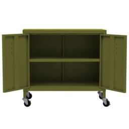 Berkfield Home Storage Cabinet Olive Green 60x35x56 cm Steel - Size: 60 x 35 x 56 cm - thumbnail 6
