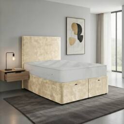 DS Living Muse Cream Divan Bed - Size: Single - thumbnail 4