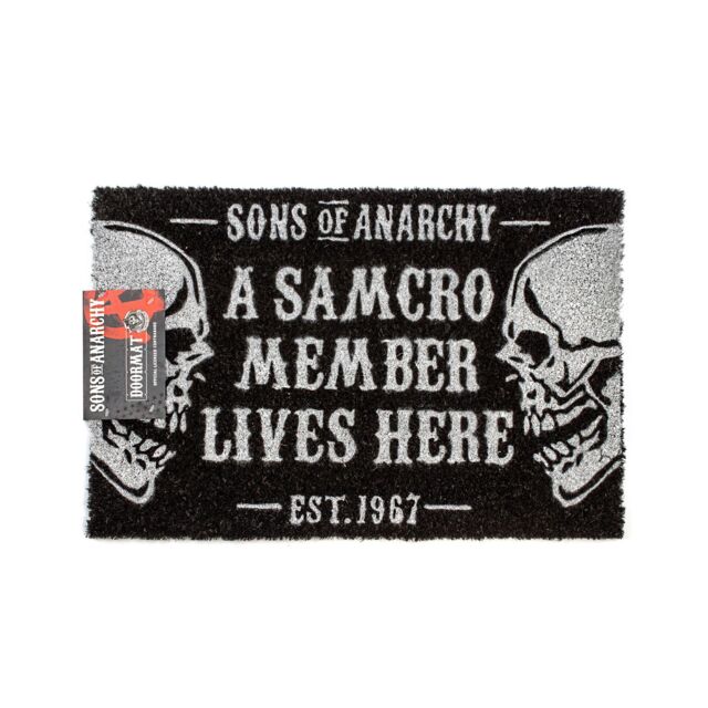 Sons Of Anarchy Coir Door Mat - Unisex Black - Official Merch - image 1