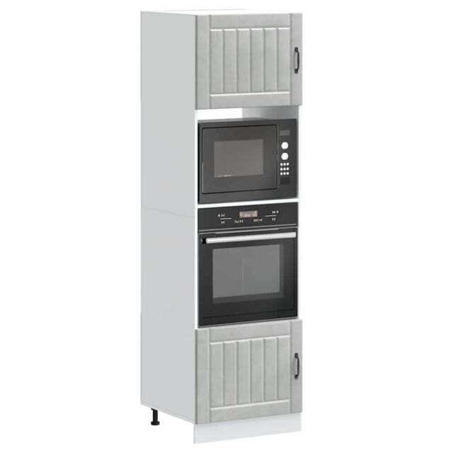 Berkfield Home Oven Cabinets 2 pcs Kalmar Concrete Grey Engineered Wood - image 1