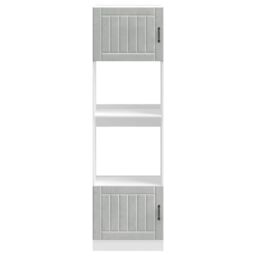 Berkfield Home Oven Cabinets 2 pcs Kalmar Concrete Grey Engineered Wood - thumbnail 4