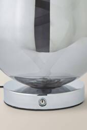 ValueLights Helix Smoked Glass Integrated LED Table Lamp in Mid Grey - thumbnail 5