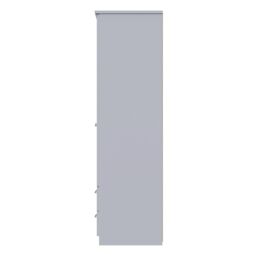 Ready Assembled 2 U Albert Triple 2 Drawer Mirror + Drawer Wardrobe (Ready Assembled) in Grey - thumbnail 2