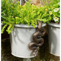 Jardinopia Antique Bronze Coloured Boa Constrictor Pot Buddy Plant Pot Hanger - thumbnail 3