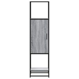 Berkfield Home Highboard Grey Sonoma 35.5x35x139 cm Engineered Wood & Metal - thumbnail 4