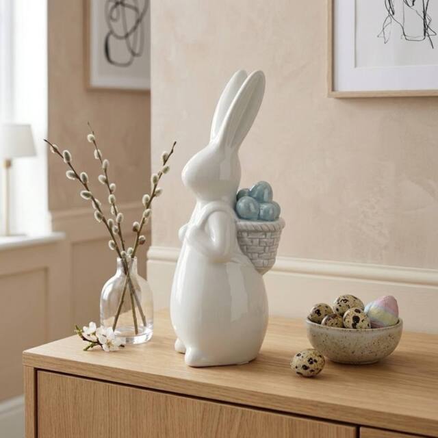 Garden Greatness Springtime Easter Bunny Blue Eggs Ornament - Size: 1 Pack - image 1