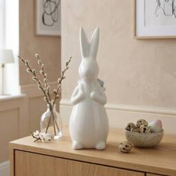 Garden Greatness Springtime Easter Bunny Blue Eggs Ornament - Size: 1 Pack - thumbnail 2