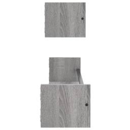 Berkfield Home Wall Shelves with Bars 2 pcs Grey Sonoma 80x16x14 cm - Size: 80 x 16 x 14 cm - thumbnail 5