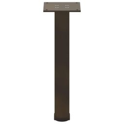 Berkfield Home Coffee Table Legs 4 pcs Natural Steel 42-44 cm Steel in Brown - thumbnail 6