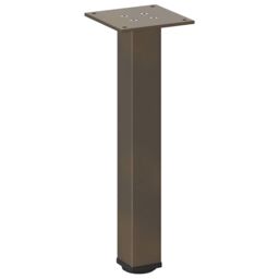 Berkfield Home Coffee Table Legs 4 pcs Natural Steel 42-44 cm Steel in Brown - thumbnail 4