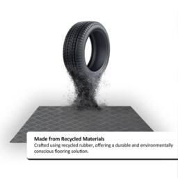 Oseasons Deckplate 0.6m x 1.2m Non-Slip Heavy Duty Floor Mat in Grey - Size: 100 cm diameter - thumbnail 7