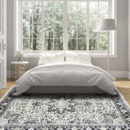 THE RUGS Classical Collection Heritage Steel Soft Pile Grey Essentials Rug - Size: 60 cm x 180 cm - thumbnail 5