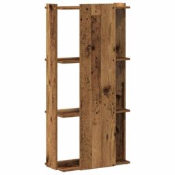Berkfield Home Bookcase 3-Tier Old Wood 60x30x120 cm Engineered Wood in Brown - Size: 60 x 30 x 120 cm - thumbnail 6