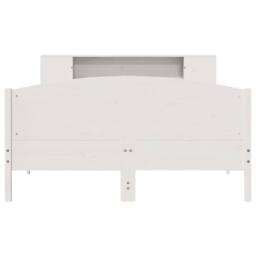 Berkfield Home Bookcase Bed without Mattress White 140x200cm Solid Wood Pine - Size: 140x200 cm - thumbnail 4