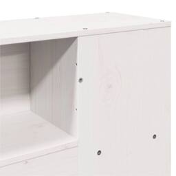Berkfield Home Bookcase Bed without Mattress White 140x200cm Solid Wood Pine - Size: 140x200 cm - thumbnail 9