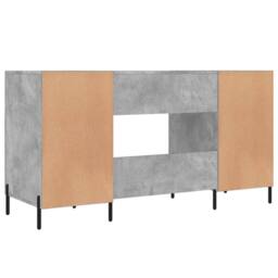 Berkfield Home Elegant Desk Concrete Grey 140x50x75 cm Engineered Wood - Size: 140 x 50 x 75 cm - thumbnail 8